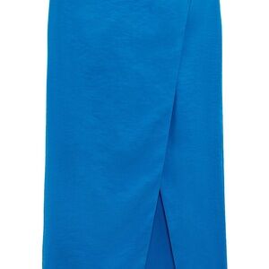 Zara Satin Effect Wrap Skirt 2910/651/420 size M